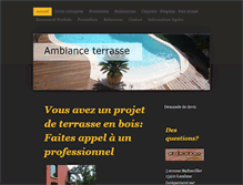 Tablet Screenshot of ambianceterrasse.com